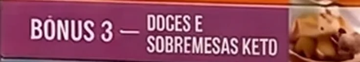Bónus 3 – Doces e sobremesas keto, incluído no pack keto